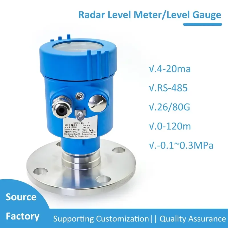 

high-precision 80GHZ high-frequency level gauge liquid fuel tank water 26GHZ level gauge