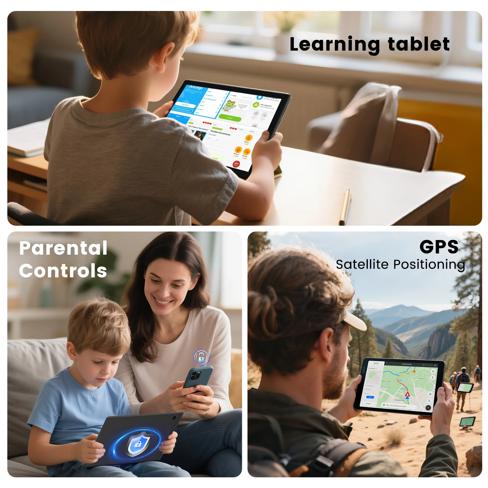 Komputer Tablet 10.1 inci Layar 1280*800Ips Prosesor T310 Memori 2+32Gb, Mendukung Kartu Tf, Wifi, Bluetooth, Gps, Penentuan Posisi Satelit Galileo