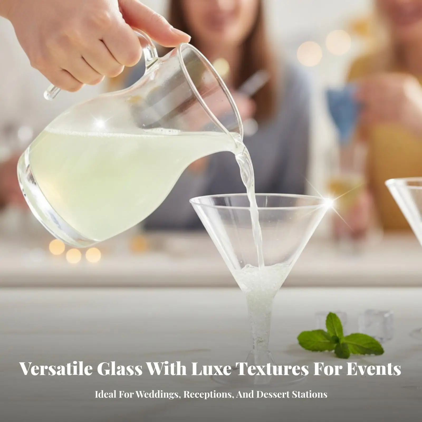 20 Pieces Disposable Martini Glass Stemmed Disposable Appetizer Glass Appetizer Cup Clear Glassware Lightweight for Party Hosts
