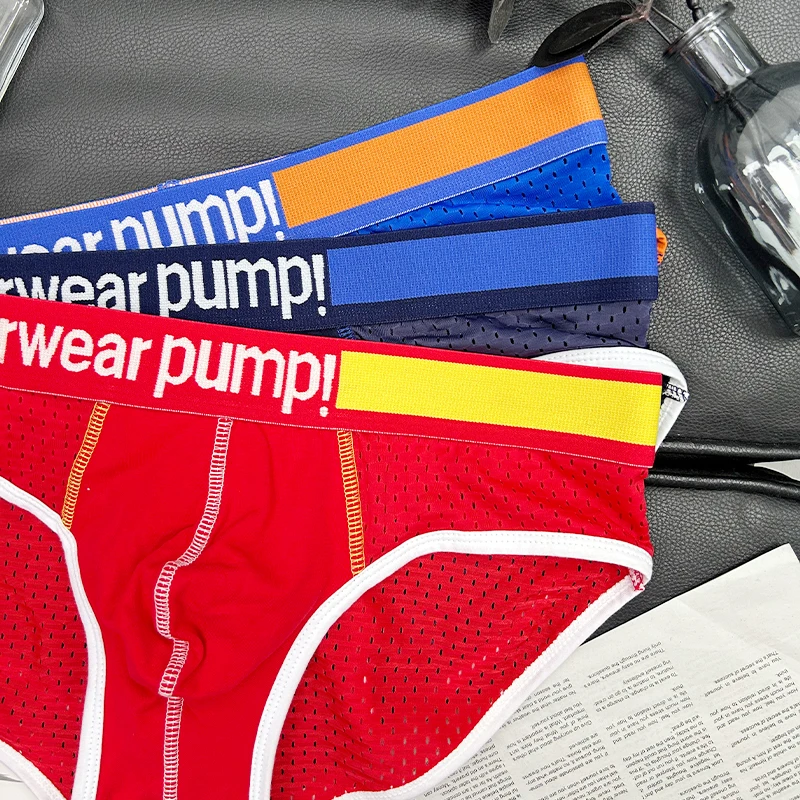 Nueva ropa interior Sexy para hombre, calzoncillos de algodón, pantalones triangulares ajustados de cintura baja, bolsa para pene, bragas cómodas para hombre