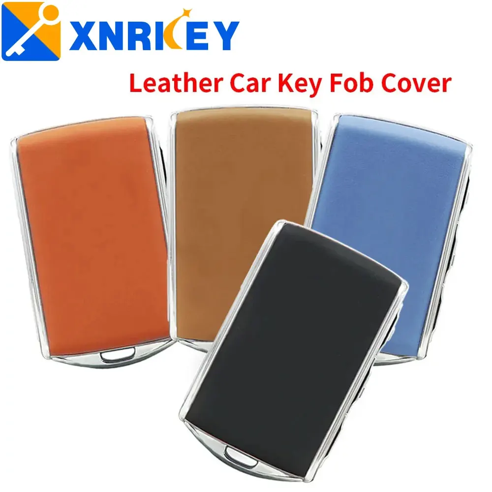 XNRKEY Leather Car Key  Cover Key Case Shell for Volvo Xc90 2016 V90 2017 S60 2019 V60  Xc40 2018 Xc60 2020 S90 2021 2022 2023