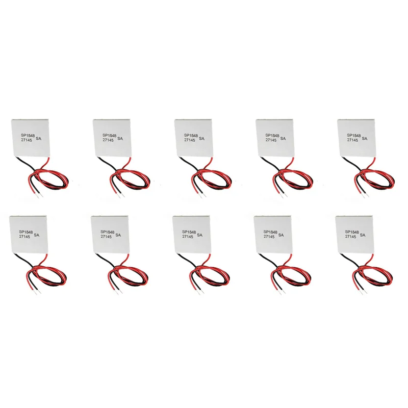 10Pcs 40X40mm Thermoelectric Power Generator SP1848-27145 Peltier TEG Module-A74Z