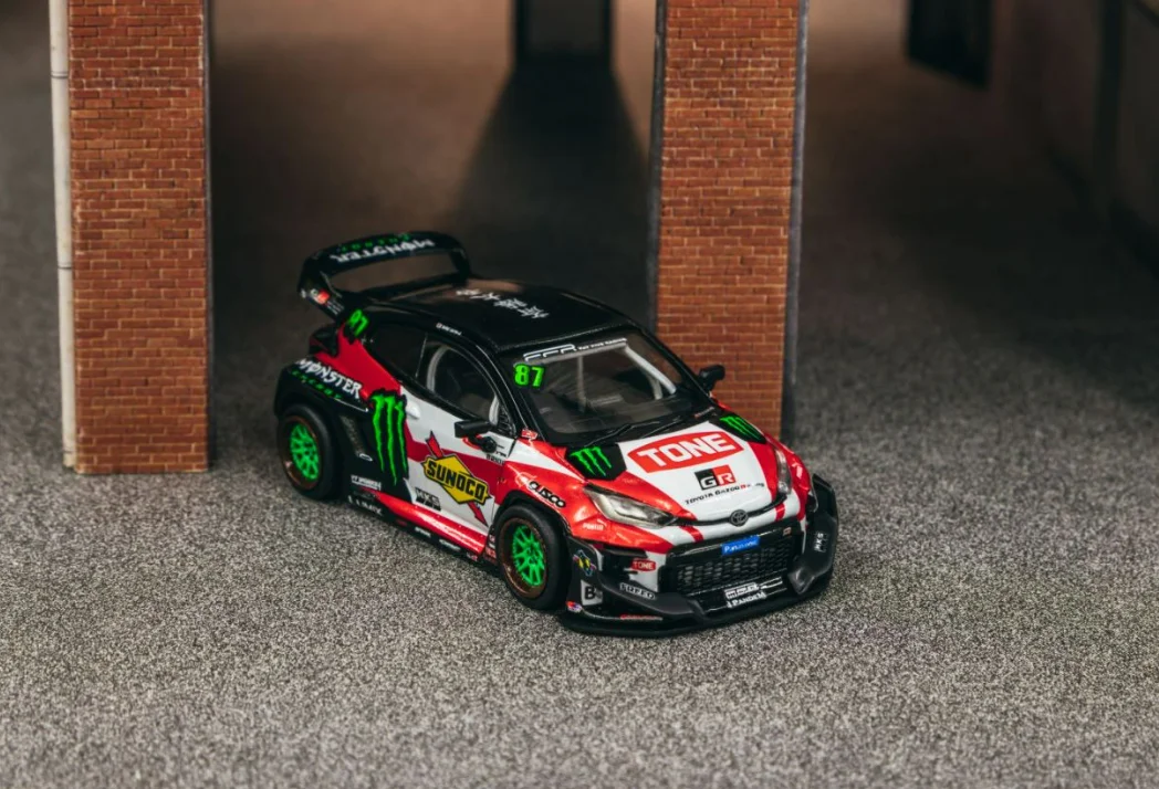 Modelo de Auto de Aleación Toyota Rocket Rabbit Widebody Yaris a Escala 1:64 de Diecast Tarmac Works