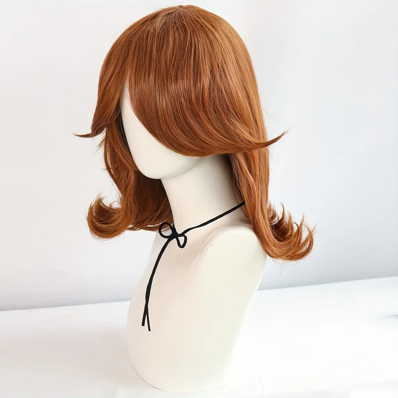 

Коричневые 12-дюймовые короткие волнистые волосы для женщин, термостойкие синтетические парики