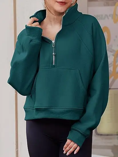 Sweat à Capuche avec Fermeture Éclair pour Femme, Streetwear Décontracté, Y2K, PVD, Couleur Unie, Manches sulf, Optique Souriante