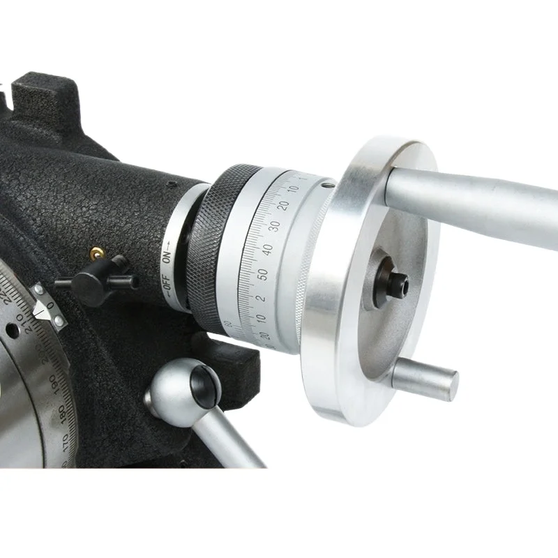 Milling machine indexing head through hole 63mm, simple three jaw chuck rotation, vertical and horizontal dual-use CS-6