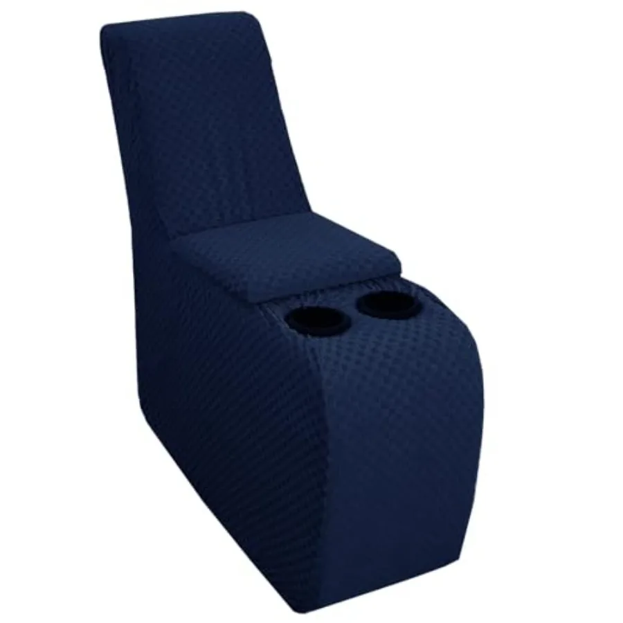 

Additional Recliner Console Cover for Couch with Cup Holder and Storage, Latest Jacquard Middle Reclining Console Slipcover Fit