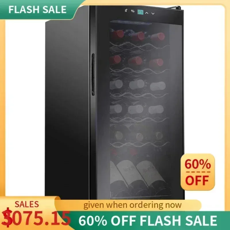 PMD4-Ivation 컴프레서 와인 쿨러 냉장고, 독립형 와인 셀러, 41f-64f 디지털 온도 조절 냉장고 유리 도어