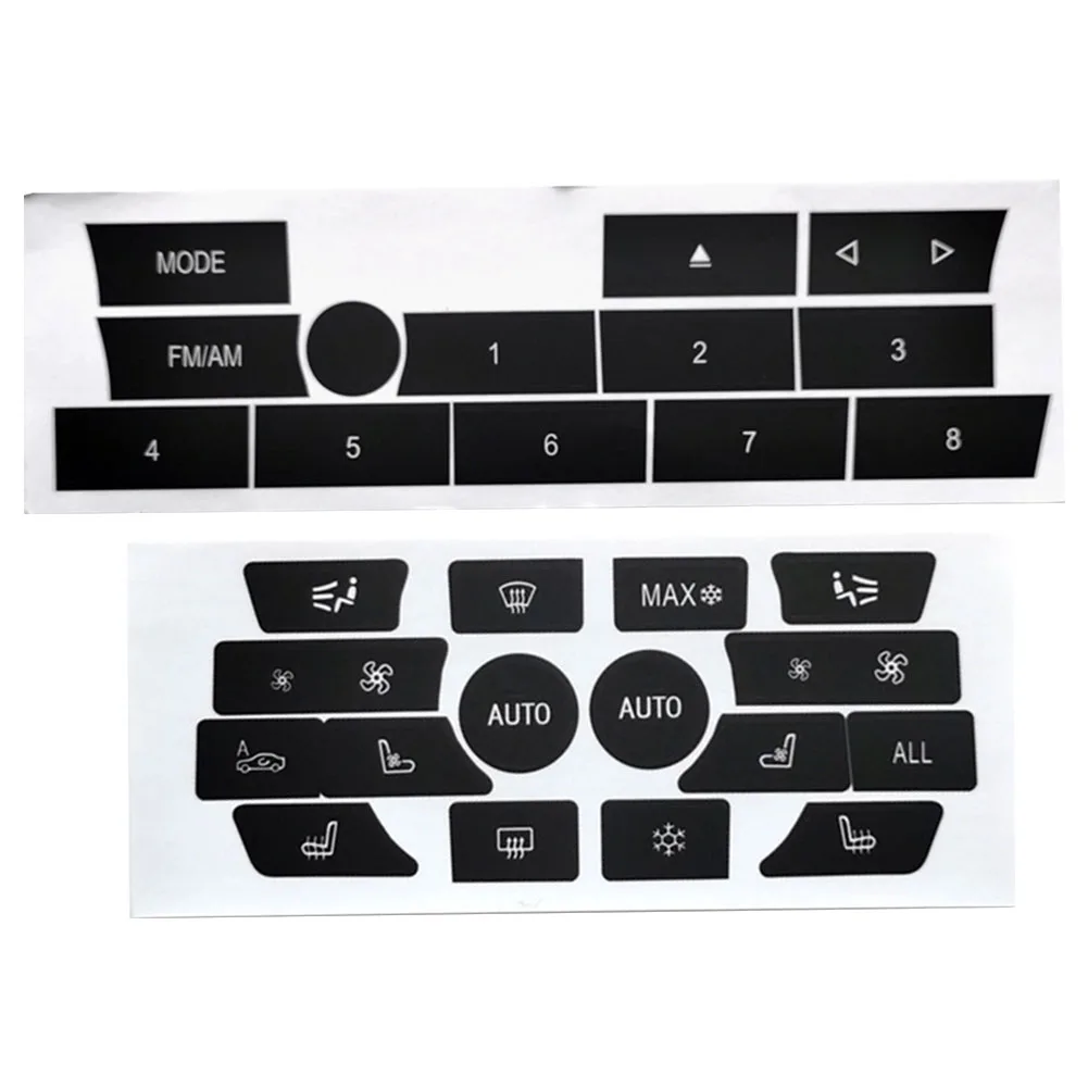 Interior Control Decal A C Radio Repair High Grade Vinyl Material Light Penetration Reduction Perfect Fit For Control Cells