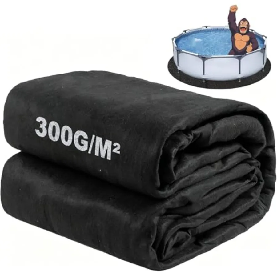 

Round Pool Liner Pad for Above Ground Pool Gorilla Pad for Above Ground Pool Durable Geotextile Material Pool Ground Cloth for