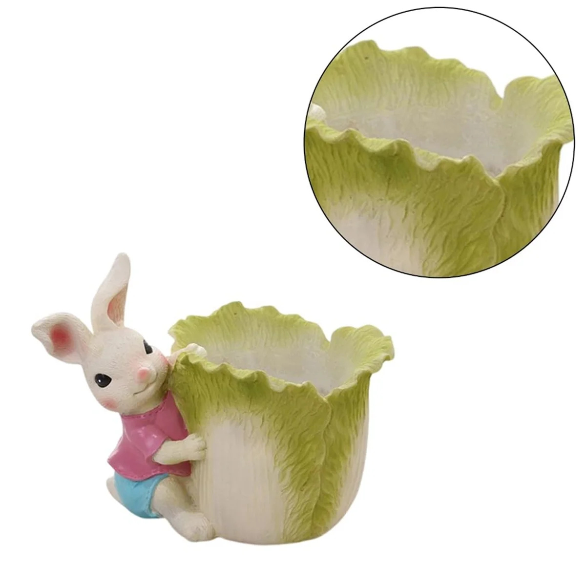 Rabbit Planters Unique Flower Pots Rabbit Flower Pots Succulents Planter Garden Pots Decorative Flower Pots,C