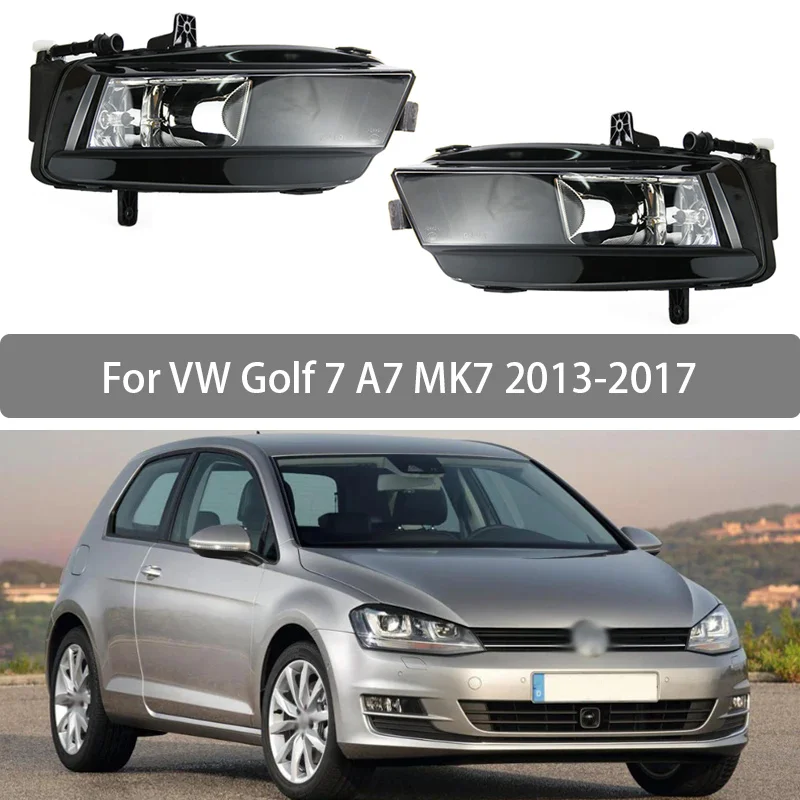 Fog Lamp Assembly With Bulbs For VW Golf 7 A7 MK7 2013-2017 Front Bumper Anti Fog Light 5GG941661 5GG941662