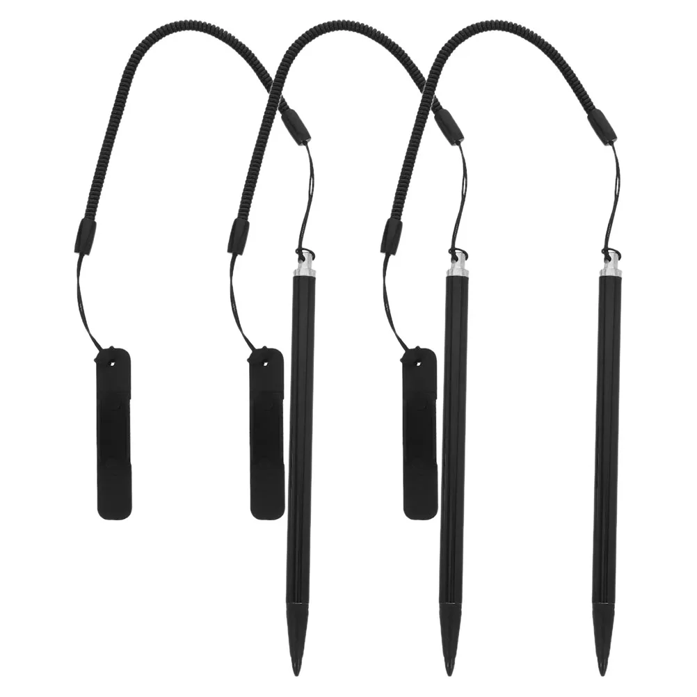 

3 pcs Resistive Screen Stylus Durable Metal Touchscreen Pen High Precision for Tablets Phones Lanyard Included Compatibility