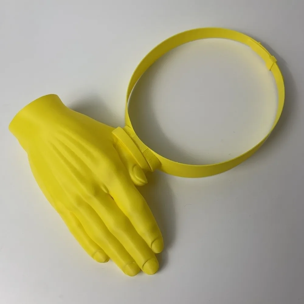 Creative Sun Shield Palm Sunshade Adjustable 3D Printed 3D Palm Sun Hat Small Hand Mini Cap Hand Sun Visor Hat Summer