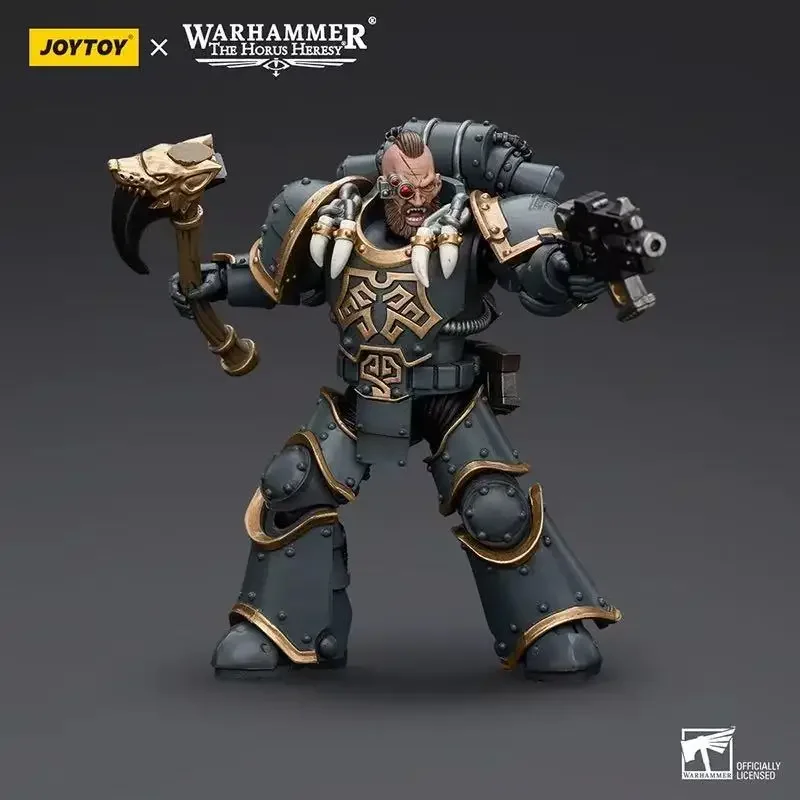 

JOYTOY Dark Source Warhammer Horus Rebellion Space Wild Wolf Grey Five-man Team 1:18 Moving Soldiers