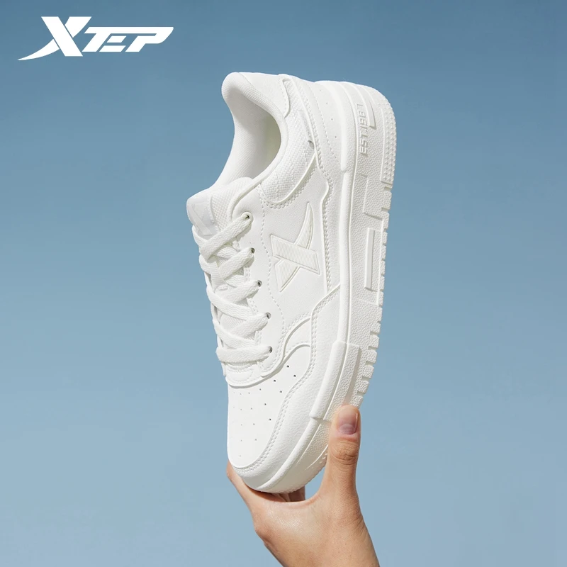 Xtep Skateboarding Shoes For Women 2024 Summer Trekking Women's Skate Shoes Breathable Outdoor Support Sneakers 876318310030