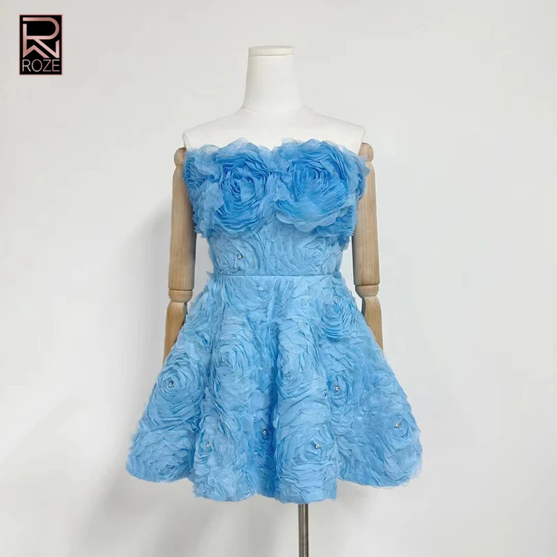 Vestidos de fiesta sexis con espalda descubierta y diamantes empalmados para mujer, sin tirantes, sin mangas, cintura alta, apliques de retazos, vestido de baile para mujer