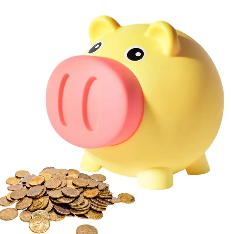 Cartoon Pig Shaped Money Boxes Children Birthday Gift Home Desktop Decorations Money Saving Piggy Bank Coins Storage Box