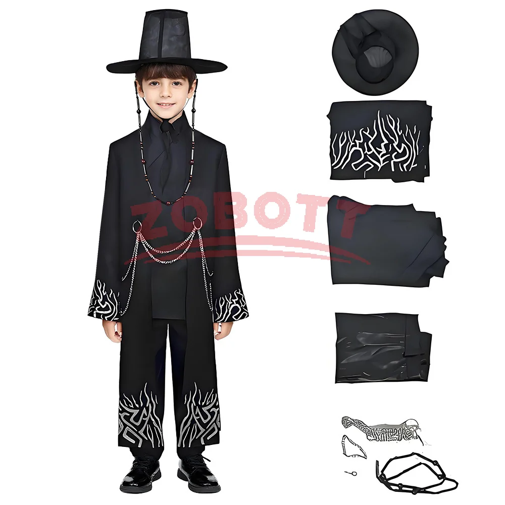 Film Ragazzi Giochi di ruolo Puntelli Set cosplay per feste per ragazzi K-POP Jinu Halloween Party Cosplay Mostra comica Costume Outfit 2 stile