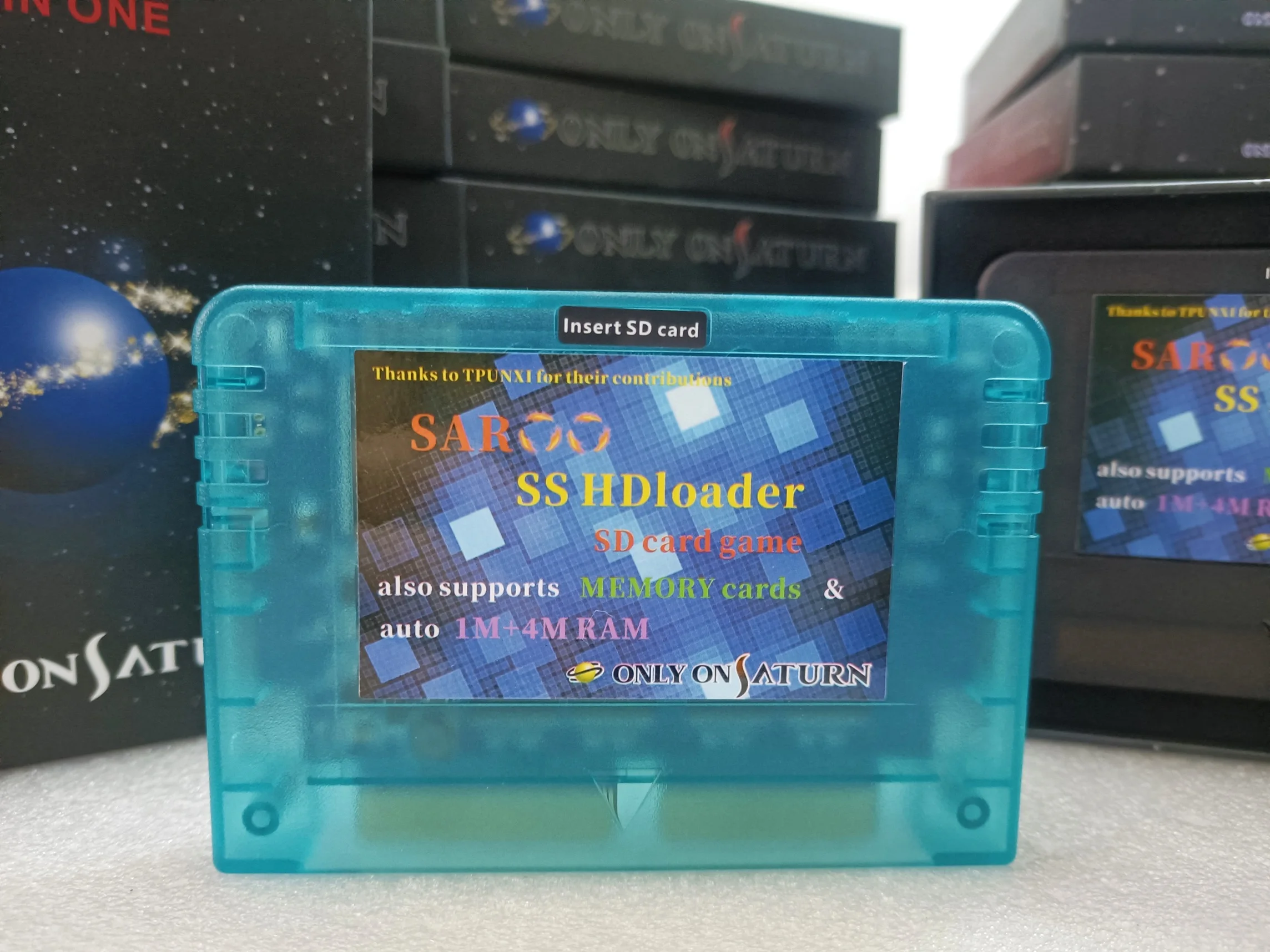 New Version SAROO HDLoader Cartridge Fast Reading Games Reader Support SD TF Menory Card Play Game Without CD for Saturn Console