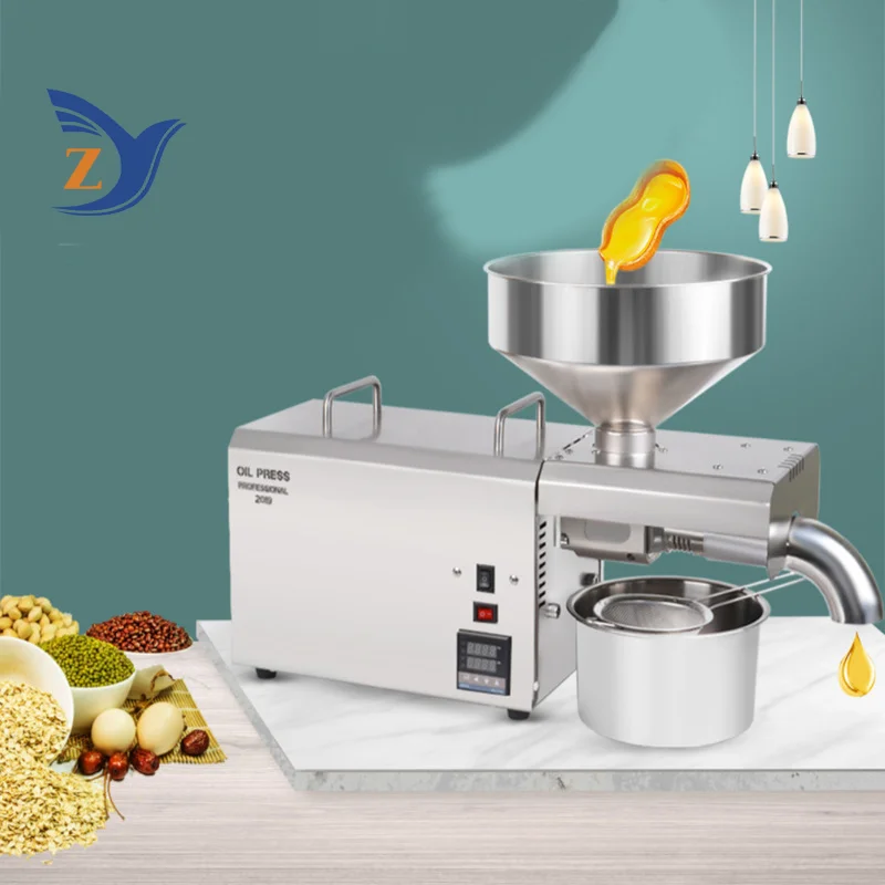 Oil Press Machine S8 Home Commercial 6-10kg per Hours Peanut Flaxseed Cold Squeezer Business Sesame Sunflower Seeds Extraction