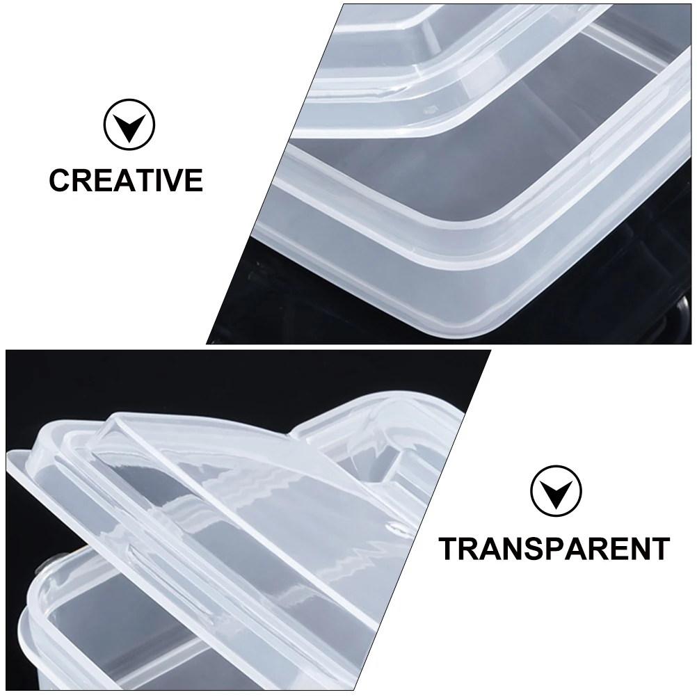 

2Pcs PP Food Containers Transparent Cheese Butter Storage Boxes Fresh Keeping Fridge Cases Kitchen Accessories Household