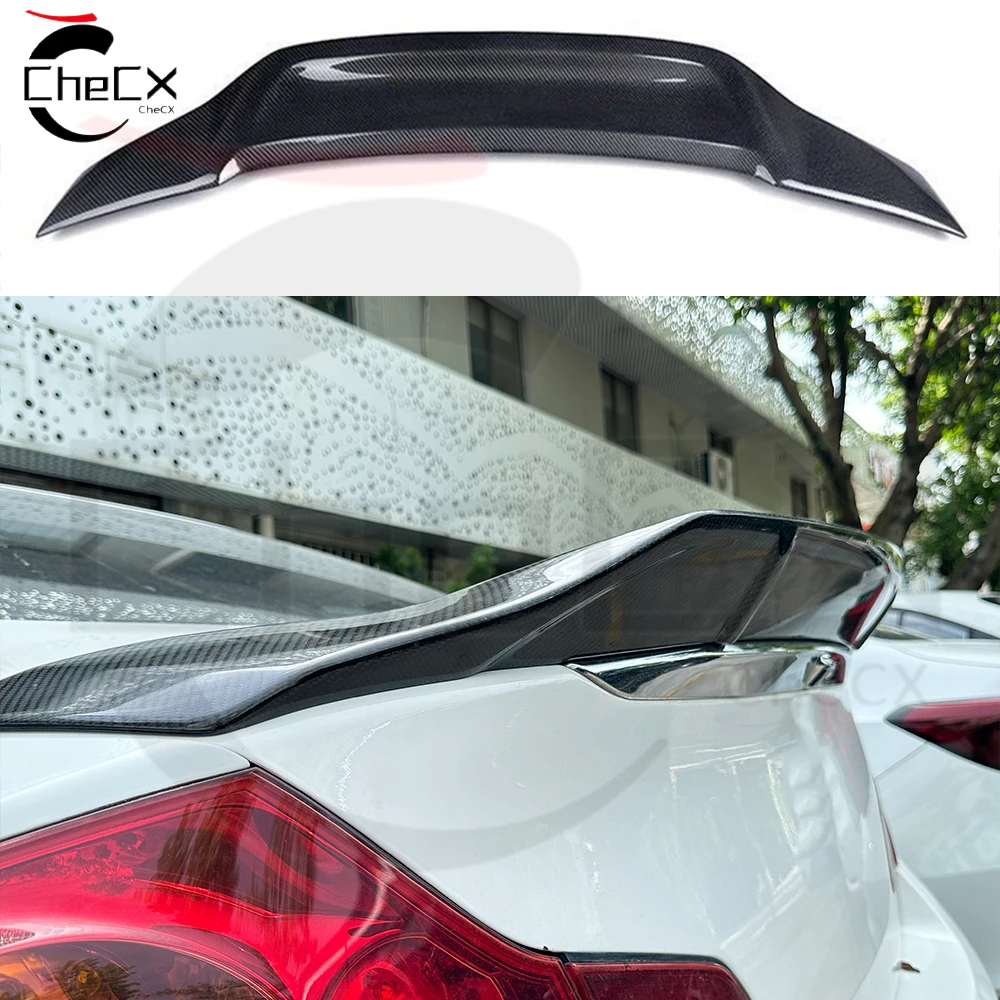 

For Infiniti G25 G35 G37 Q40 4 Door Sedan 2007 To 2015 Rear Trunk Spoiler High Quality Forged Real Carbon Fiber Spoiler