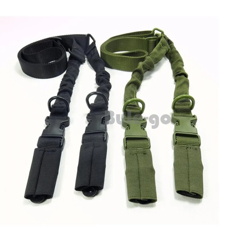 

Outdoor Gun Sling Adjustable Strap Bungee with QD Buckles & Shoulder Protecter For CS Wargame Tactical