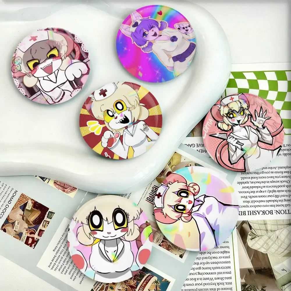 

terrible mouse lorna Badges 25 32 44 58 75 mm Round Fans Collect Friends Gifts Brooch Souvenir