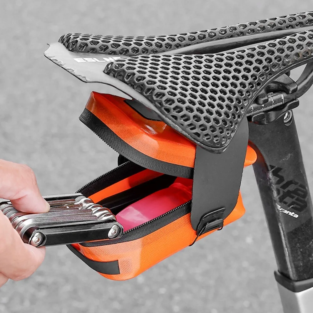 

Bike Seat Bag Mountain Riding Bag Under Seat Packs Mountain Cycle Storage Portable Multi function Hand Bags Cycling Accessories