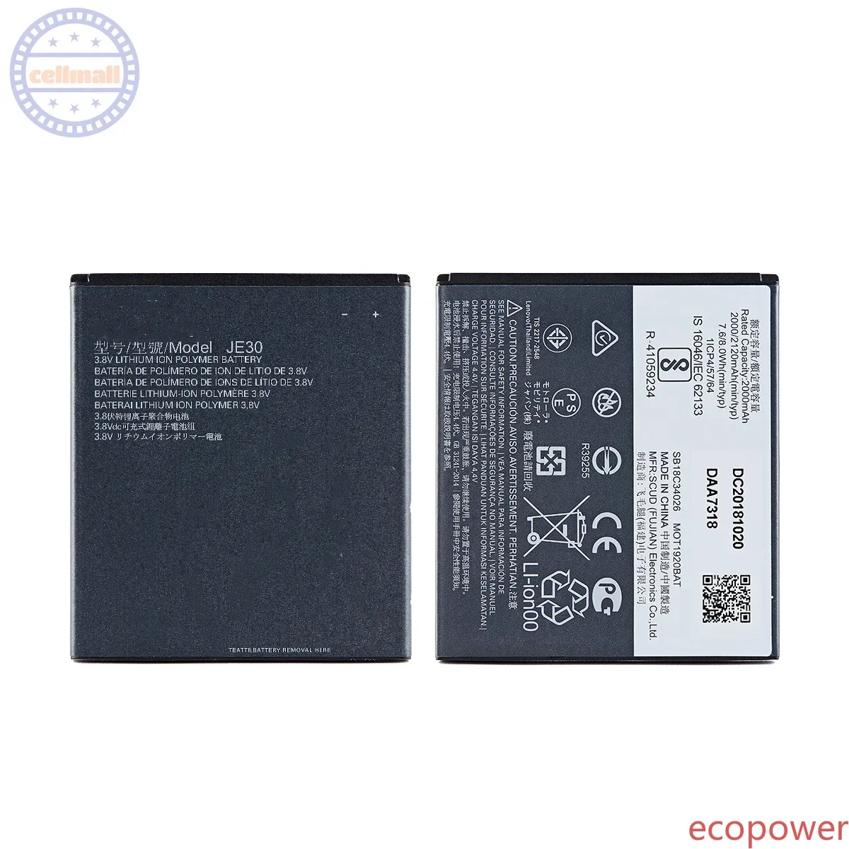 2000mAh Fast Shipping Brand New Battery JE30 For Motorola Moto E5 Play Go Edition Mobile phone Premium Replacement Battery+Tools