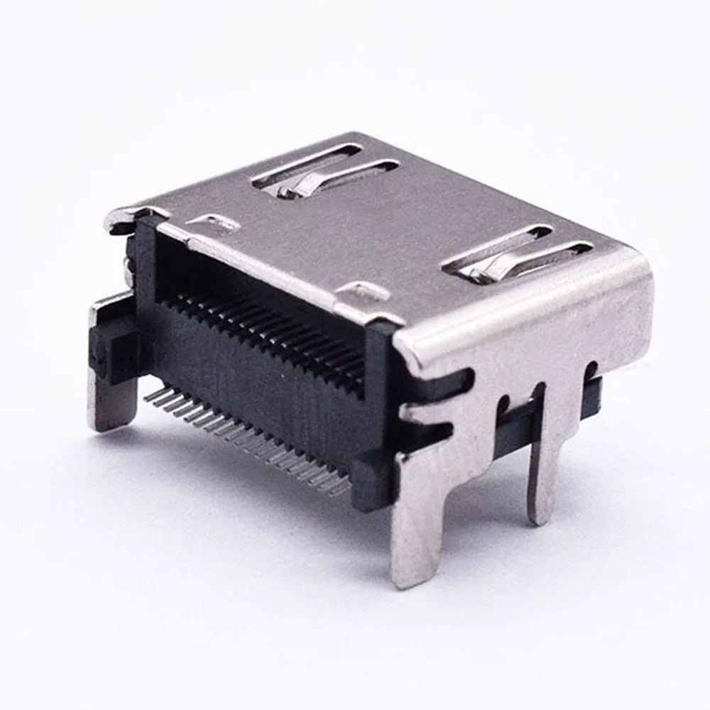 2-10pcs HDMI-compatible Female Jack Socket Connector 19PIN 19P Right Angle SMT SMD 90 Degree hd 19 PIN Video Port