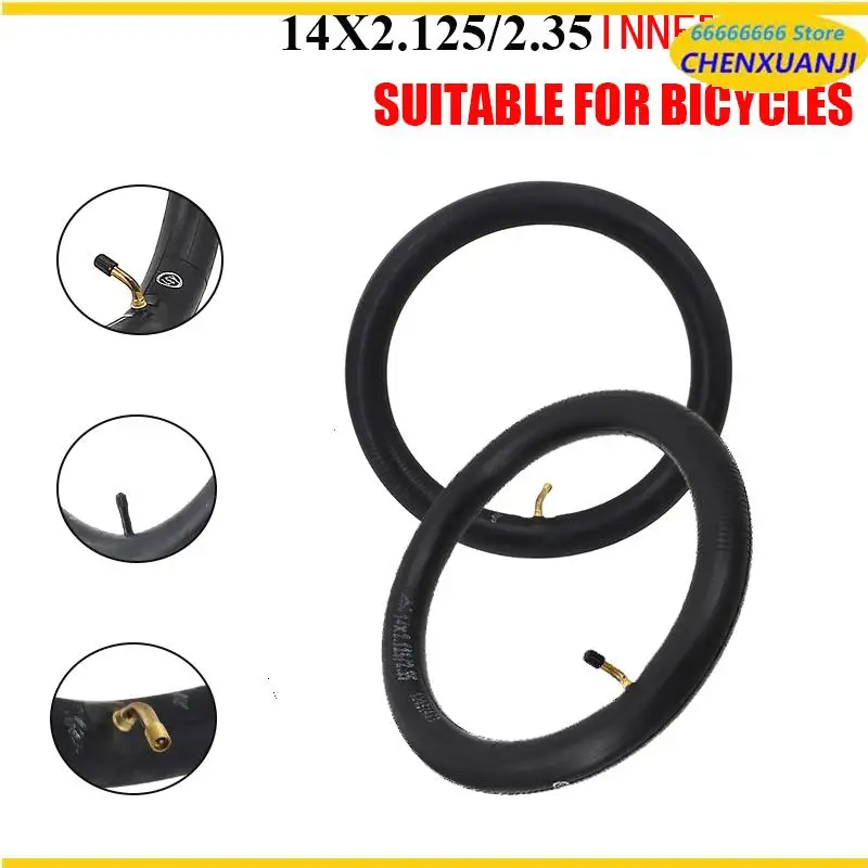 

14 Inch 14x2.125 Butyl Inner Tube 14x2.125/2.35 for Ninebot One S2 A1 for Many Gas Electric Scooters E-Bike Unicycle Tyre