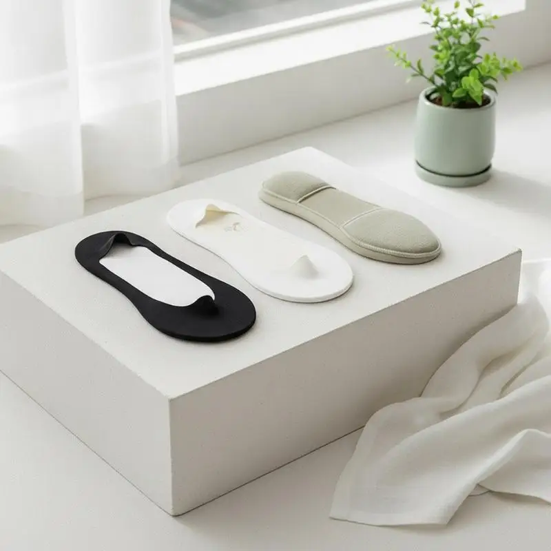 2/6Pcs Plantar Fasciitis Support Invisible Socks Anti Slip Shock Absorption Boat Sock Insoles Comfort Foot Care Hidden Shoe Pad