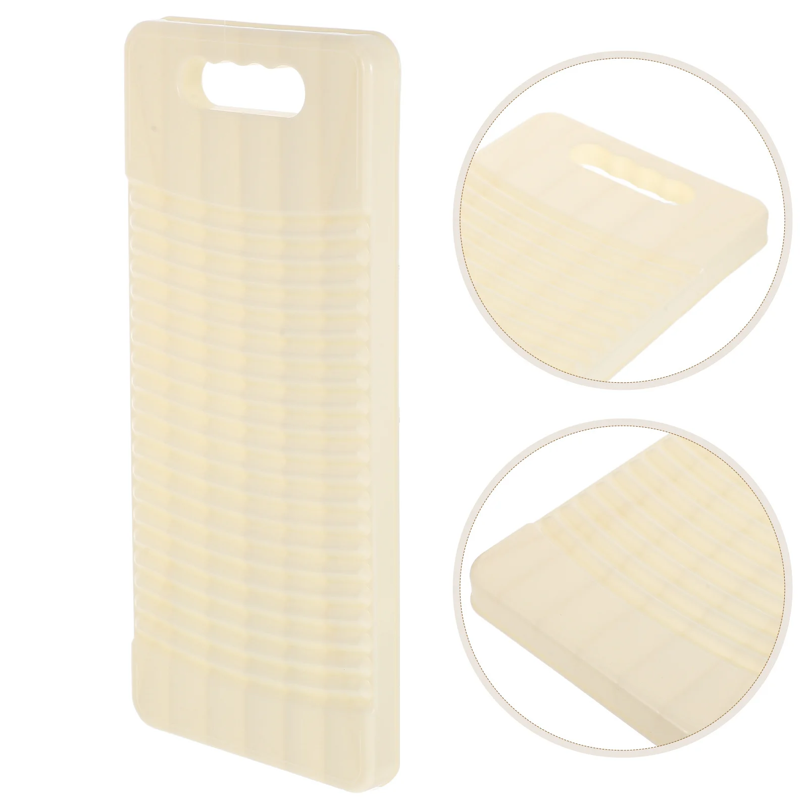 

Plastic Washboard Heavy Duty Large Laundry Scrub 40.3x18.3cm Hand Washing Board Manual Clothes Scrubber for Home Dorm Travel Use