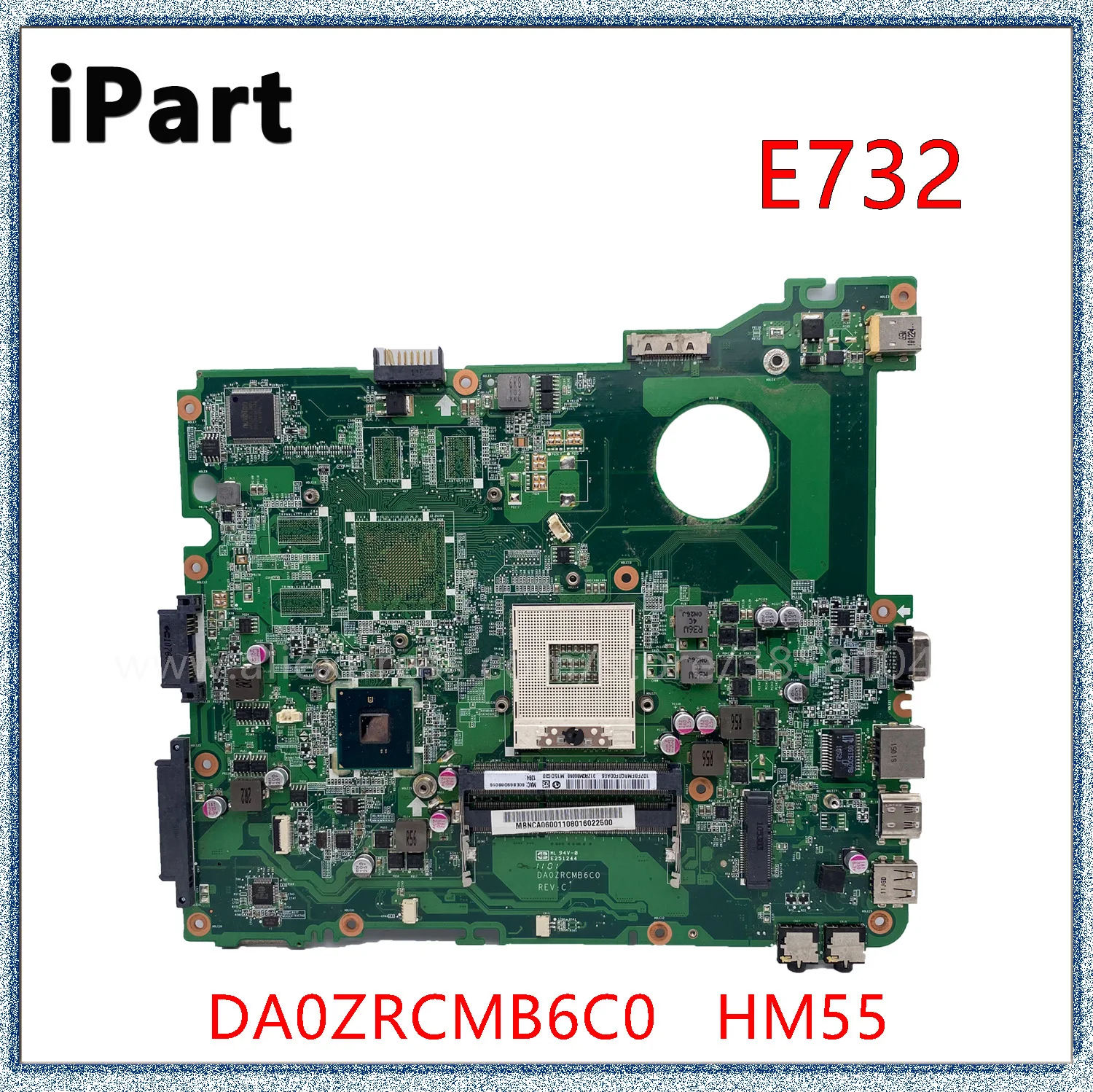 

For Acer Emachines E732 E732Z Laptop Motherboard HM55 UMA MBNCA06001 Mainboard