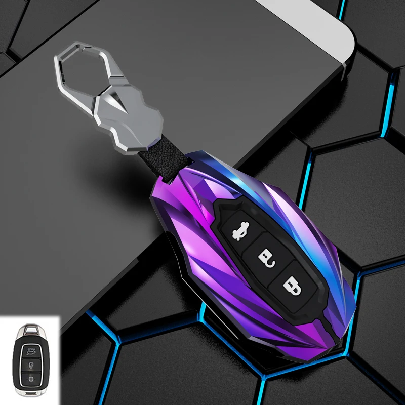 Fashion 3/5 Buttons Car Key Case Cover for Hyundai Palisade Limited 2020 Palisade SEL 2023 Elantra Sel Elantra Santa Fe Veloster