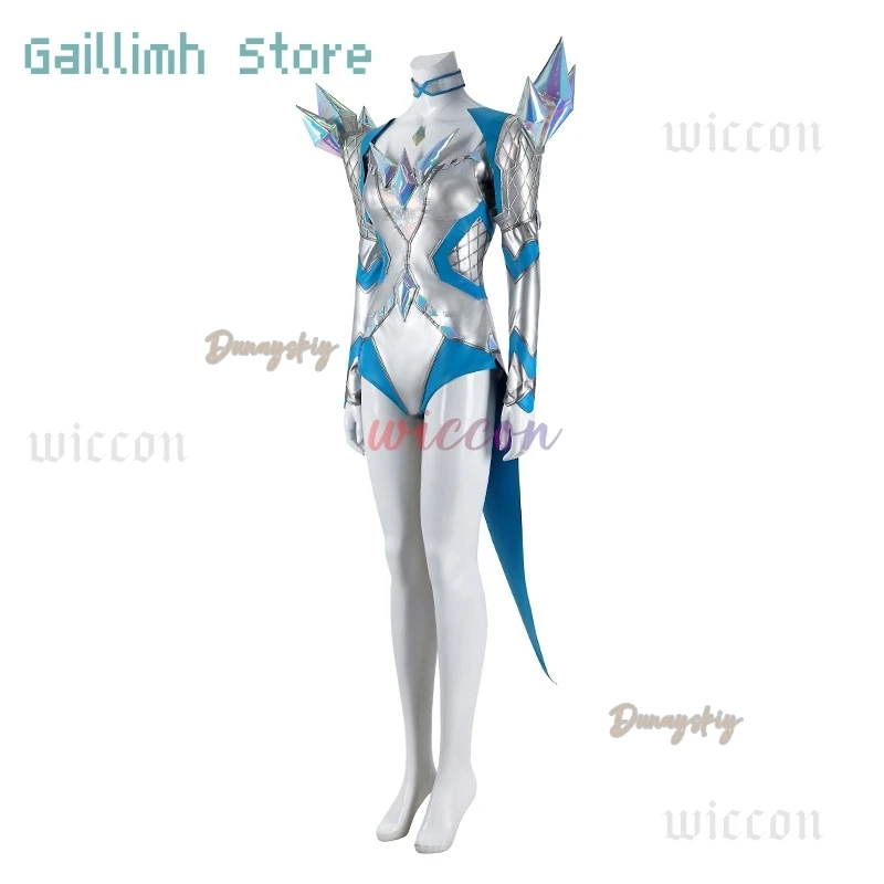 أزياء أنيمي الملكة البيضاء التأثيرية إيما فروست أزياء تنكرية إيما جريس فروست أزياء نسائية للهالوين كرنفال بدلة لعب الأدوار