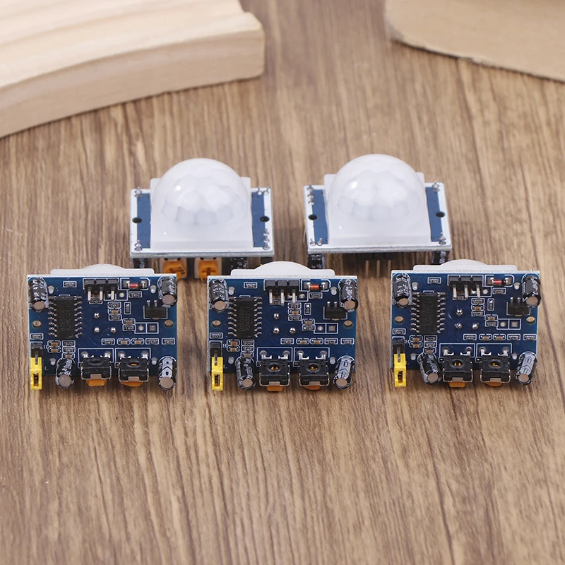 5Pcs HC-SR501 PIR Infrared Sensor Adjust IR Pyroelectric Infrared PIR Motion Sensor Detector Module