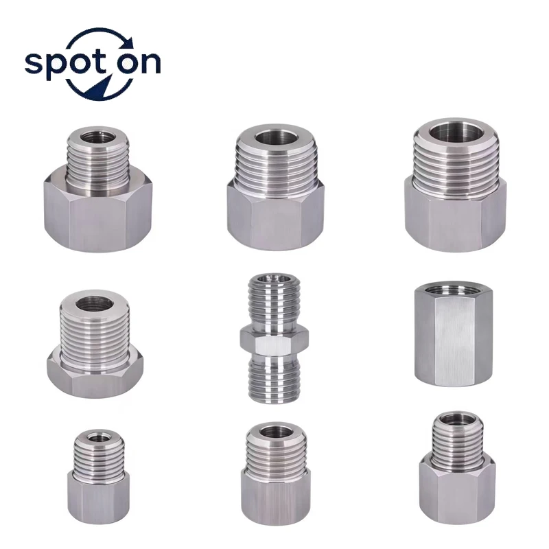 

M14*1.5 M20 304 Stainless Steel Male Female Thread fitting Quick Coupler Adapter 1/4 1/2 Pressure gauge conversion copper joint