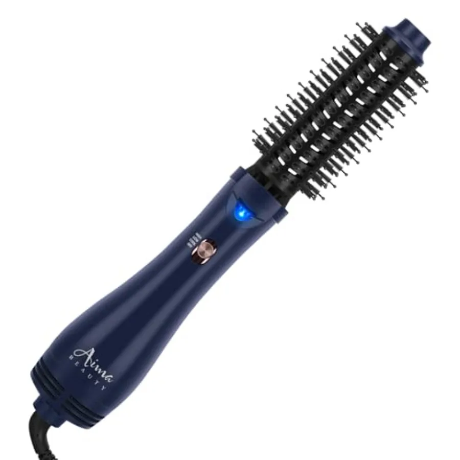 Hair Dryer Brush 4-in-1 Upgrade Hot Air Straightener Curler Function for Women Hair Styling Tools -Round