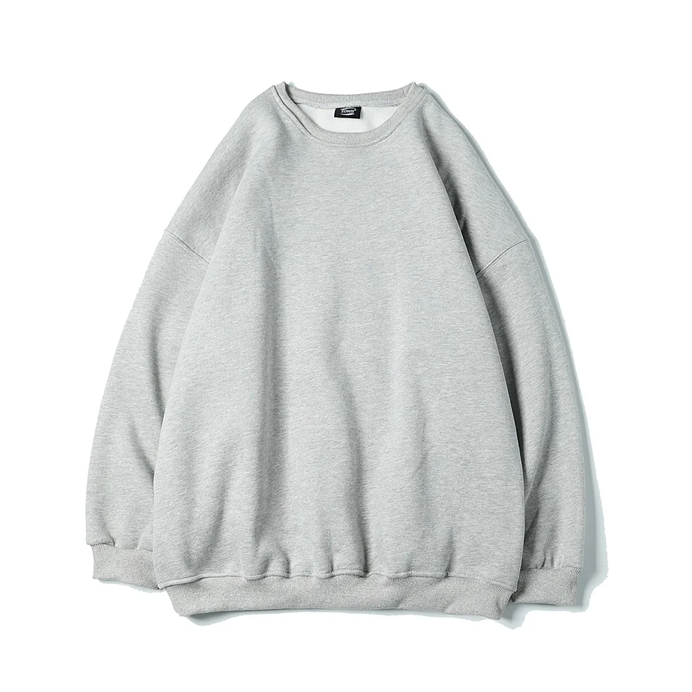 Hoodies O Neck Men Sweatshirts Long Sleeve Pullover Sweatshirt Solid Loose Basics Casual 2024 Slight Strech Winter Sports