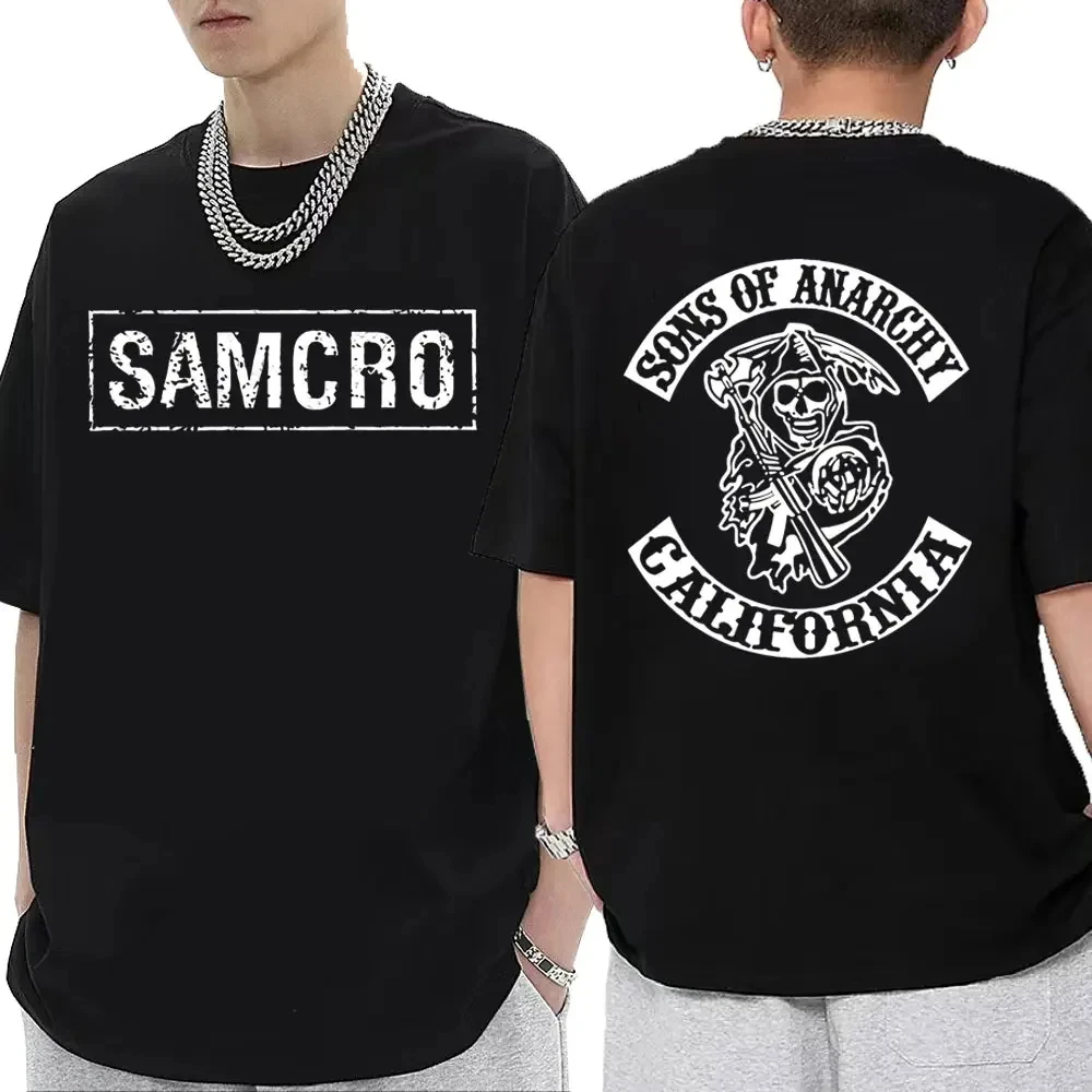 Sons of Anarchy Graphic T Shirts Gothic Vintage Oversized T shirts 3D Summer Men Women Street Trend Fashion Short Sleeve T-shirt