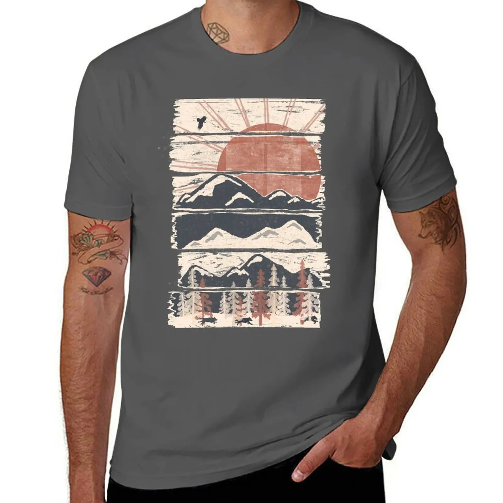 Winter Pursuits... T-Shirt heavyweights custom shirt tees designer shirts mens graphic t-shirts big and tall