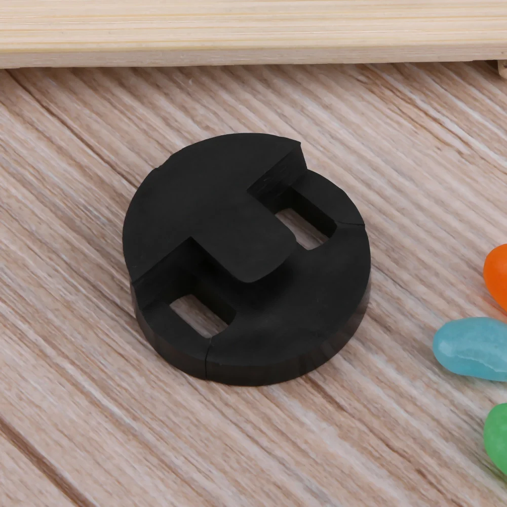 كاتم صوت دائري بتصميم دائري من المطاط ، كاتم صوت صوتي متين ، 35x35mm #5