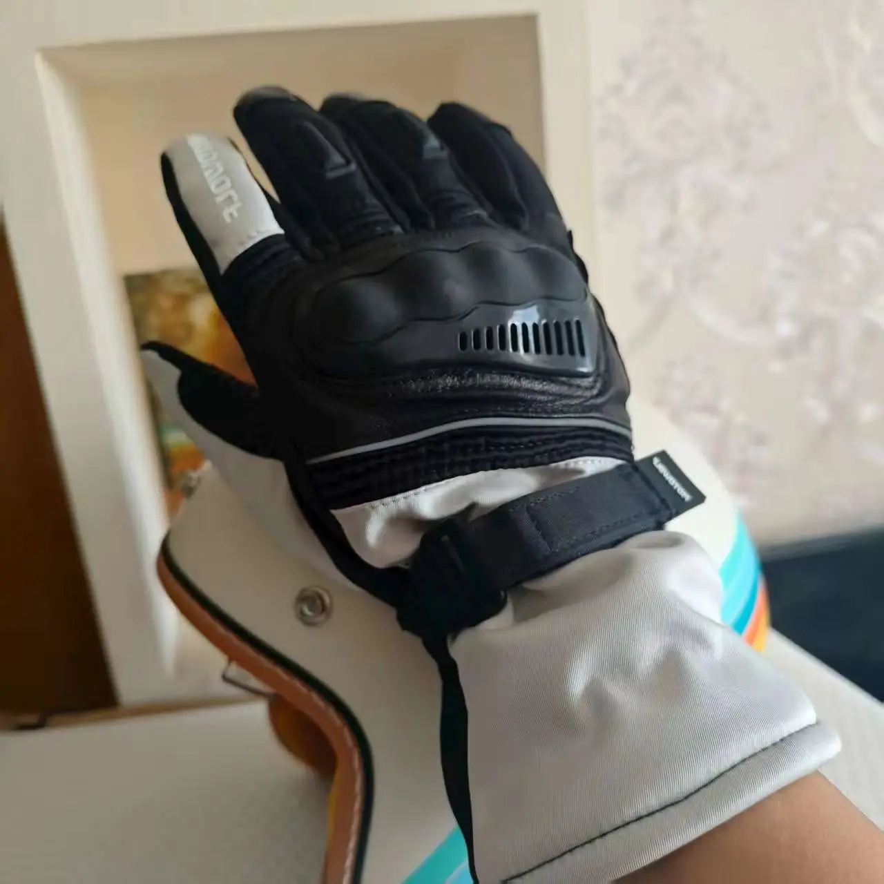 

Motowolf зимние теплые мотоциклетные ветрозащитные велосипедные перчатки длинные с полным пальцем сенсорный экран водостойкие светоотражающие термобархатные перчатки Luvas