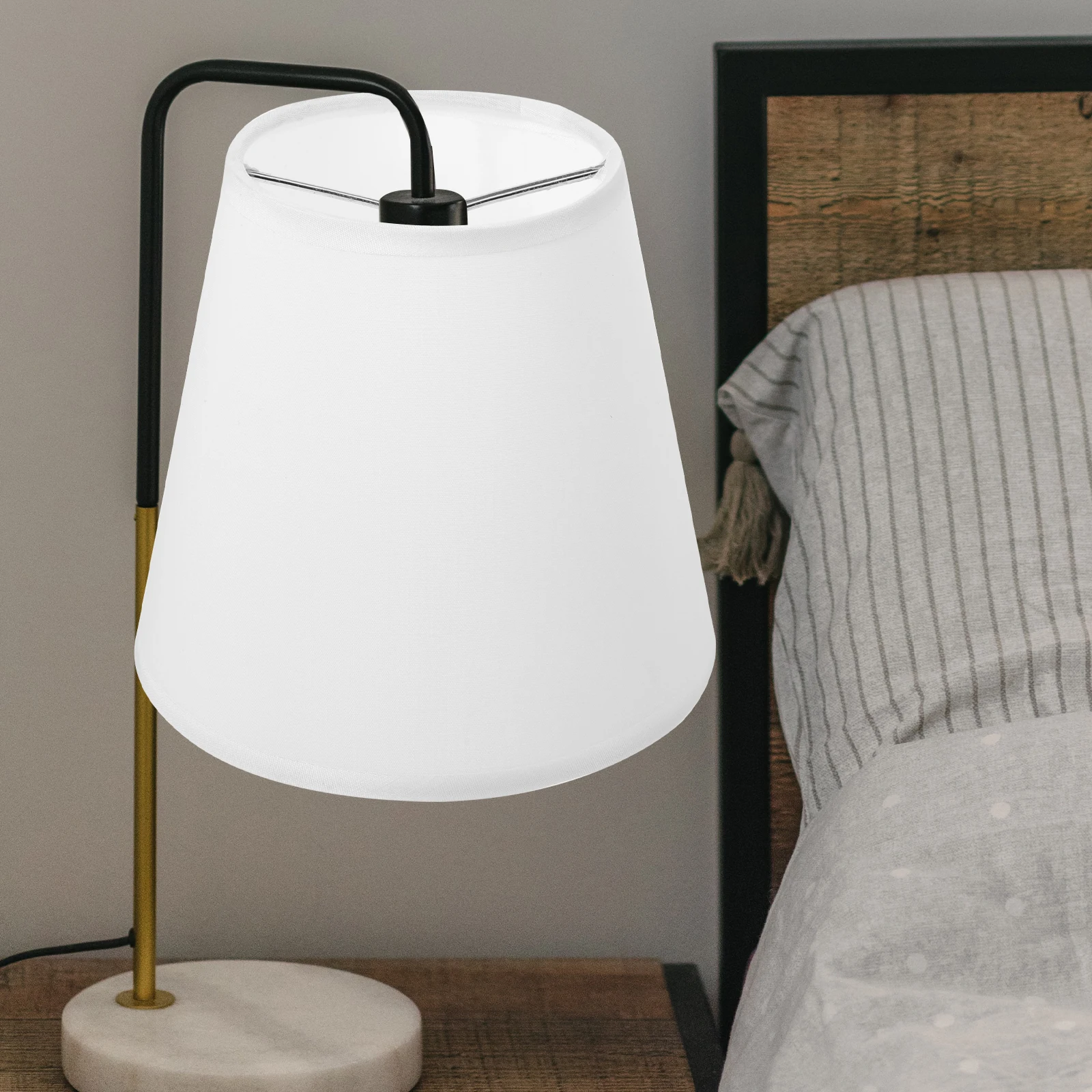

1pcs Fabric Lampshade 90x140x130H White Table Cover Simple Sturdy Light Nursery Bedroom Daily Use Wear Resistant Shade