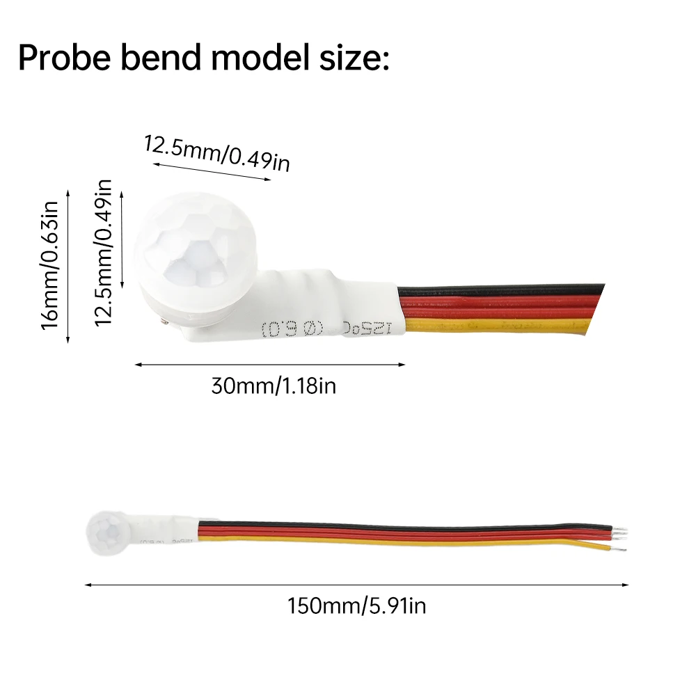 DC 3.7 To 24V Mini Motion PIR Pyroelectric Infrared Motion Human Sensor Automatic Detector Module PIR Sensor for Led Strip