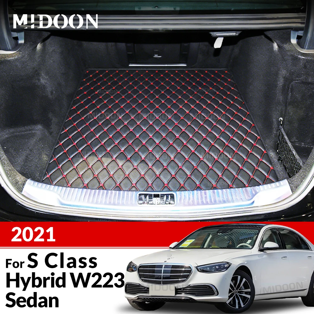 Kofferraummatte für Mercedes S-Klasse Limousine Hybrid W223 2021, individuelles Autozubehör, Auto-Innendekoration