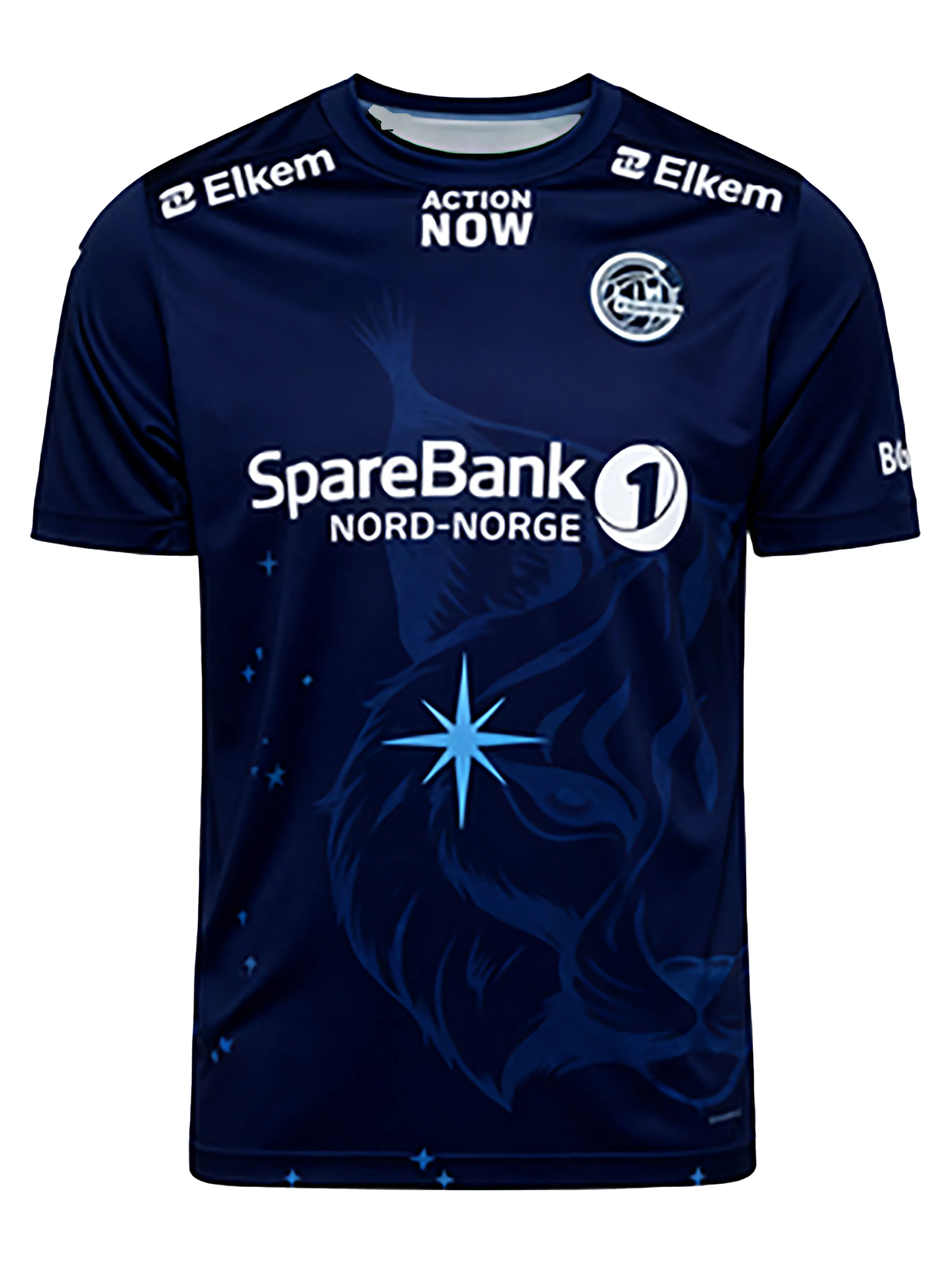 طقم منزلي Bodo/Glimt 2026 كبير الحجم للجنسين - جيرسي كرة قدم بأكمام قصيرة مع كريست مطبوع ثلاثي الأبعاد مثالي للملابس الرياضية غير الرسمية